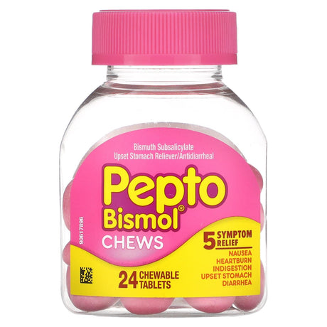 Pepto Bismol, Pepto Bismol Chews, 24 Chewable Tablets - Supply Center USA