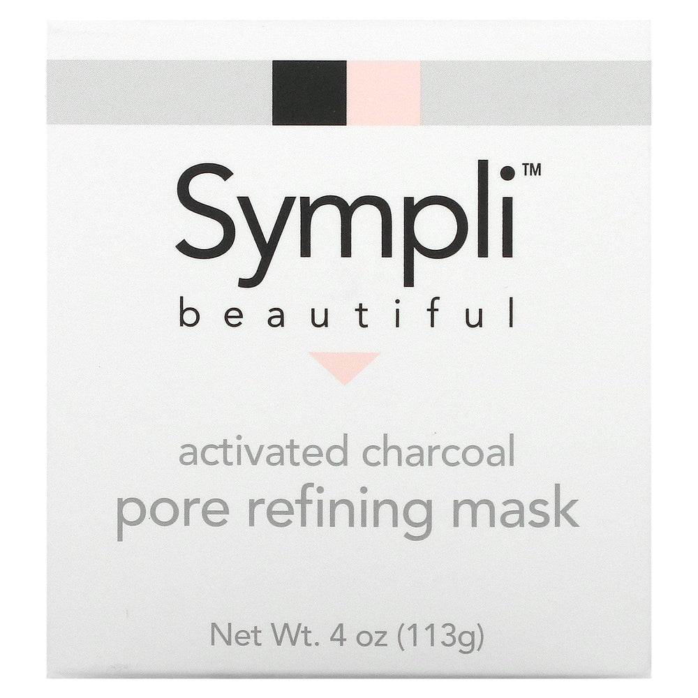 Sympli Beautiful, Activated Charcoal Pore Refining Beauty Mask, 4 oz (113 g) - HealthCentralUSA