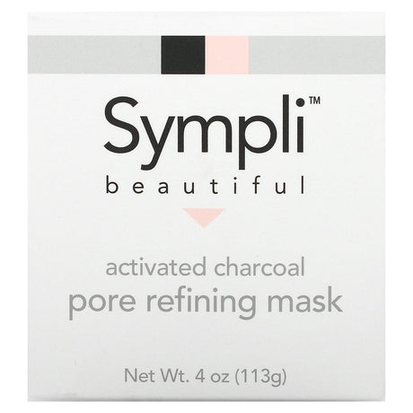 Sympli Beautiful, Activated Charcoal Pore Refining Beauty Mask, 4 oz (113 g) - Supply Center USA