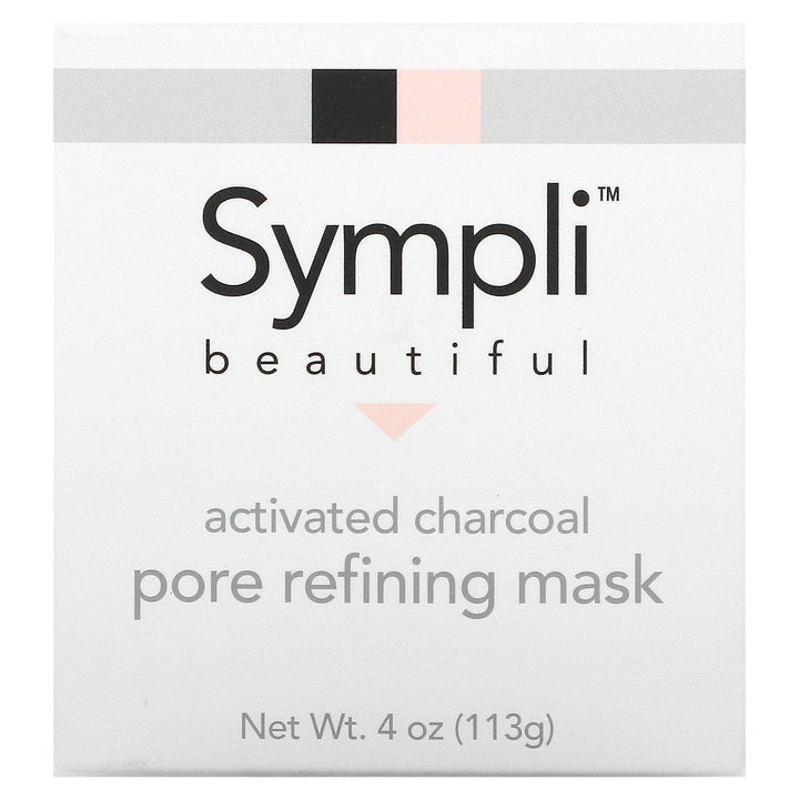 Sympli Beautiful, Activated Charcoal Pore Refining Beauty Mask, 4 oz (113 g) - HealthCentralUSA