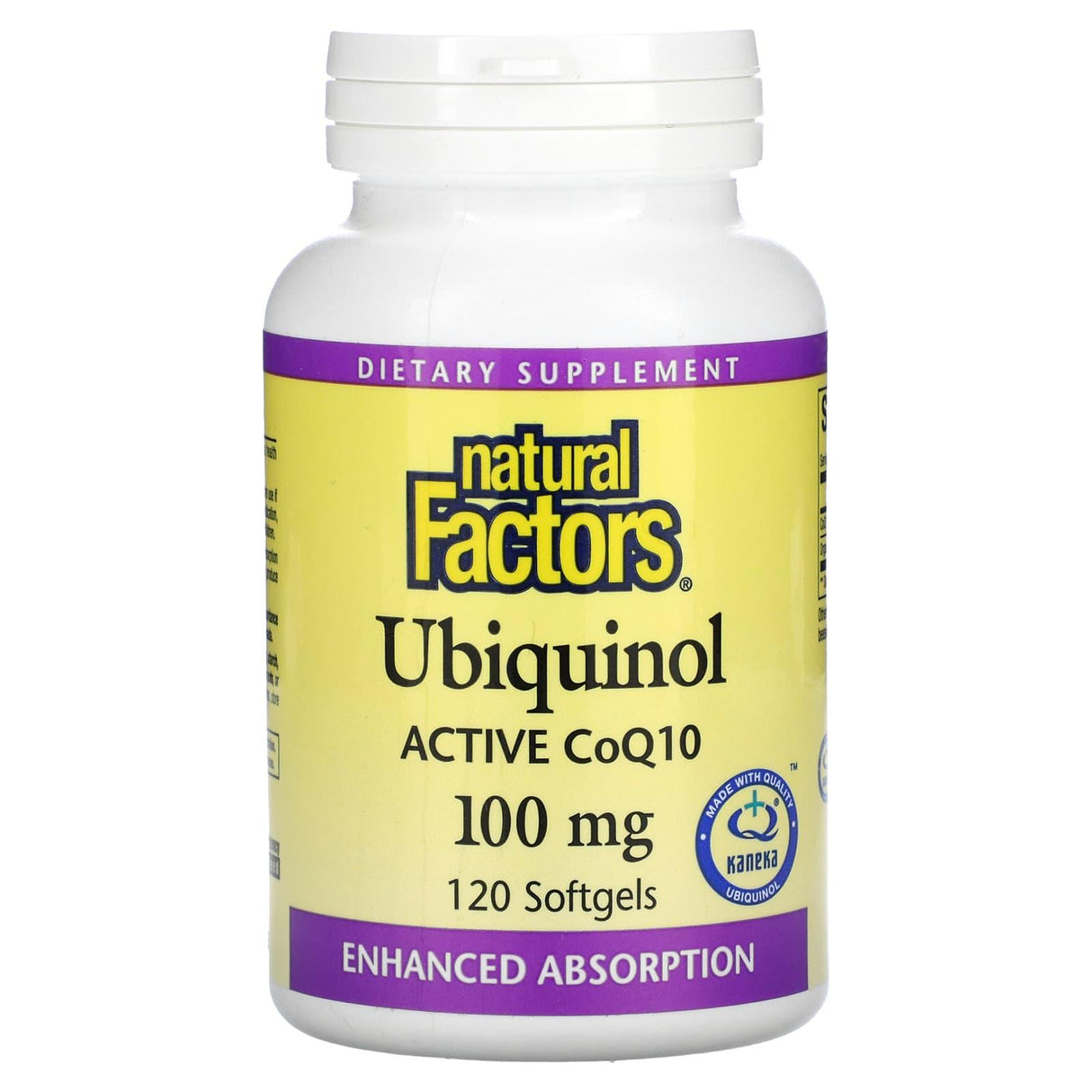 Natural Factors, Ubiquinol, Active CoQ10, 100 mg, 30 Softgels - Supply Center USA