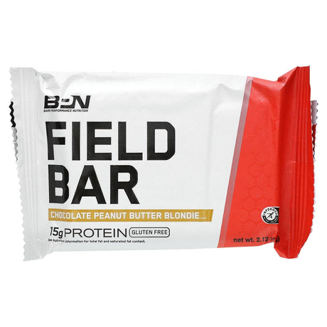 Bare Performance Nutrition, Field Bar, Chocolate Peanut Butter Blondie, 12 Bars, 2.12 oz (60 g) Each - Supply Center USA