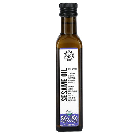 Pure Indian Foods, Organic Cold Pressed Virgin Black Seed Oil, 250 ml - Supply Center USA