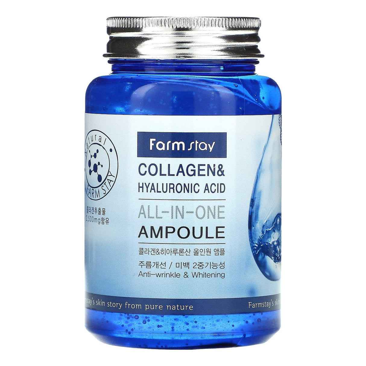 Farmstay, Collagen & Hyaluronic Acid, All-In-One Ampoule, 8.45 fl oz (250 ml) - Supply Center USA