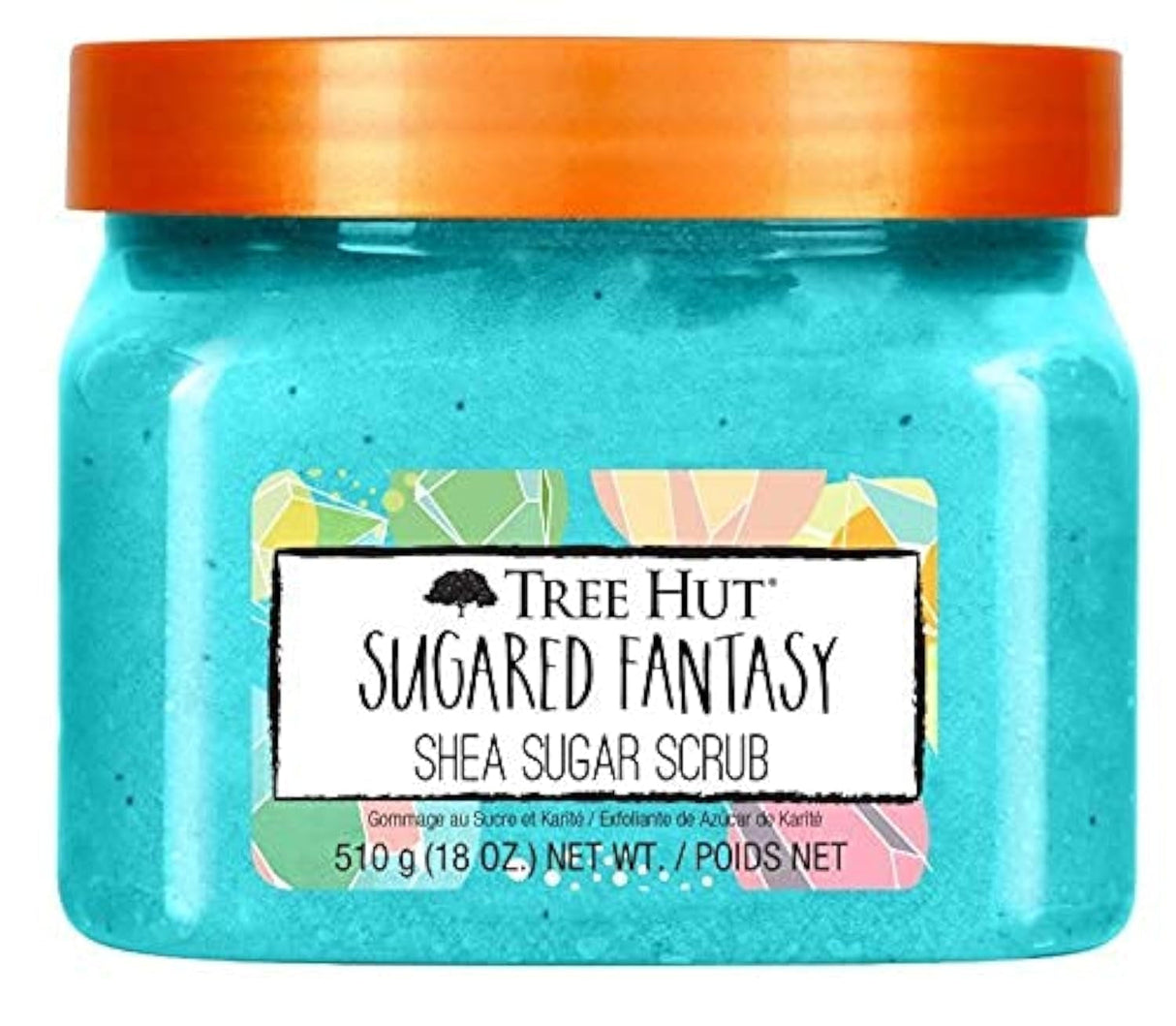 Tree Hut Blue Lagoon Shea Sugar Scrub | Exfoliating Body Scrub Removes Dead, Dry Skin for a Soft & Hydrated Feel | Nourishing Essential Body Care | 18 Fl Oz.