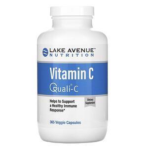 Lake Avenue Nutrition, Vitamin C, Quali-C, 1,000 mg, 365 Veggie Capsules - Supply Center USA