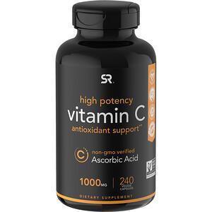 Sports Research, Vitamin C, 1,000 mg, 240 Veggie Capsules - HealthCentralUSA