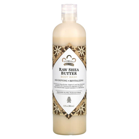 Nubian Heritage, Body Wash, Raw Shea Butter, 13 fl oz (384 ml) - Supply Center USA