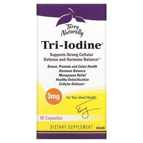 Terry Naturally, Tri-Iodine, 3 mg, 90 Capsules - Supply Center USA