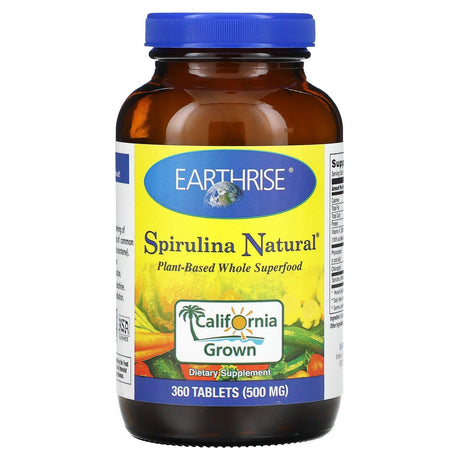 Earthrise, Spirulina Natural, 500 mg, 180 Tablets - Supply Center USA