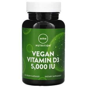 MRM, Vegan Vitamin D3, 5,000 IU, 60 Vegan Capsules - Supply Center USA