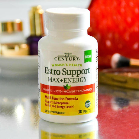 21st Century, Women's Health, Estro Support Max + Energy, 30 Tablets - Supply Center USA