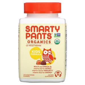 SmartyPants, Organics, Kids Formula, Cherry and Mixed Berry, 120 Vegetarian Gummies - Supply Center USA