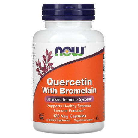 NOW Foods, Quercetin with Bromelain, 120 Veg Capsules - Supply Center USA