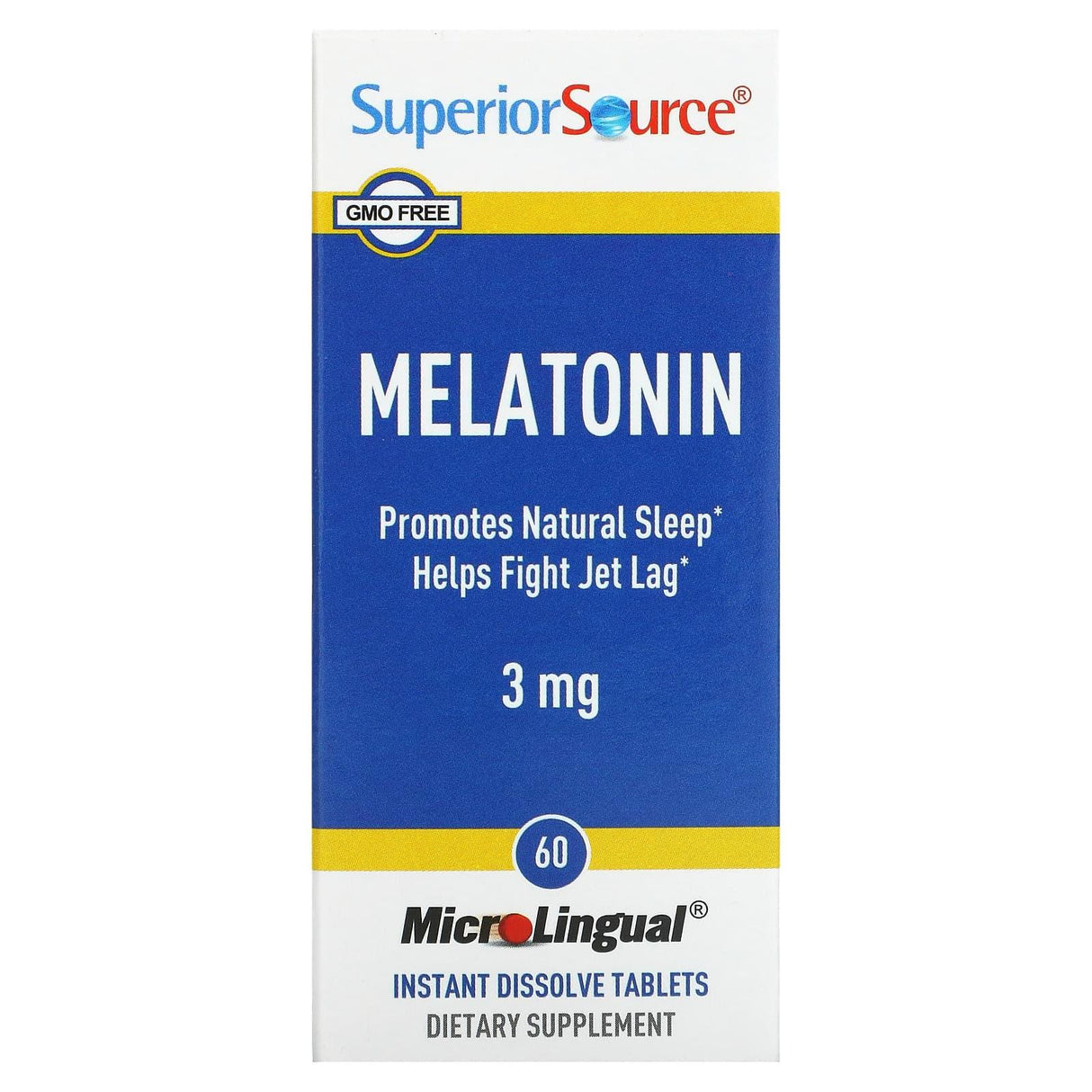 Superior Source, Melatonin, 10 mg, 100 MicroLingual Instant Dissolve Tablets - Supply Center USA