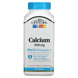 21st Century, Calcium Plus D3, 1,000 mg, 90 Tablets - Supply Center USA