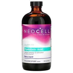 Neocell, Hyaluronic Acid, Berry Liquid, 50 mg, 16 fl oz (473 ml) - Supply Center USA