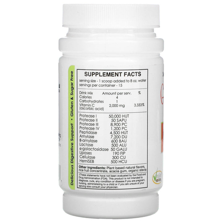 Sufficient C, Glutenizer Force Plus, Kiwi Strawberry, 2,000 mg , 52.5 g - HealthCentralUSA