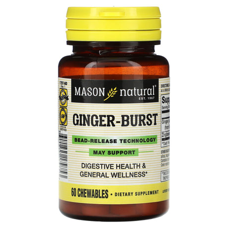 Mason Natural, Ginger-Burst, 60 Chewables - Supply Center USA