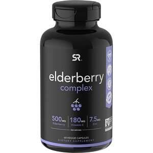 Sports Research, Elderberry Complex, 60 Veggie Capsules - HealthCentralUSA