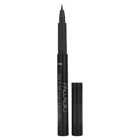 Palladio, Felt-Tip Eyeliner Pen, Jet Black ELF01, 0.037 fl oz (1.1 ml) - Supply Center USA