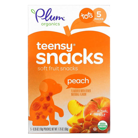 Plum Organics, Teensy Soft Fruit Snacks, Tots, Berry, 5 Packs, 0.35 oz (10 g) Each - Supply Center USA