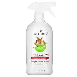 ATTITUDE, Fruit & Vegetable Wash, Unscented, 27.1 fl oz (800 ml) - HealthCentralUSA