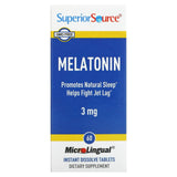 Superior Source, Melatonin, 3 mg, 60 MicroLingual Instant Dissolve Tablets - Supply Center USA