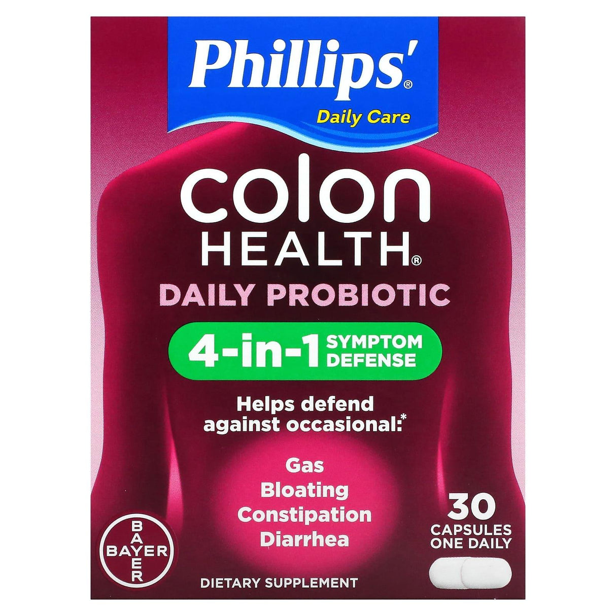 Phillips, Colon Health Daily Probiotic, 45 Capsules - Supply Center USA