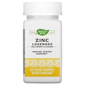 Nature's Way, Zinc Lozenges, Wild Berry Flavored, 60 Vegan Lozenges - Supply Center USA