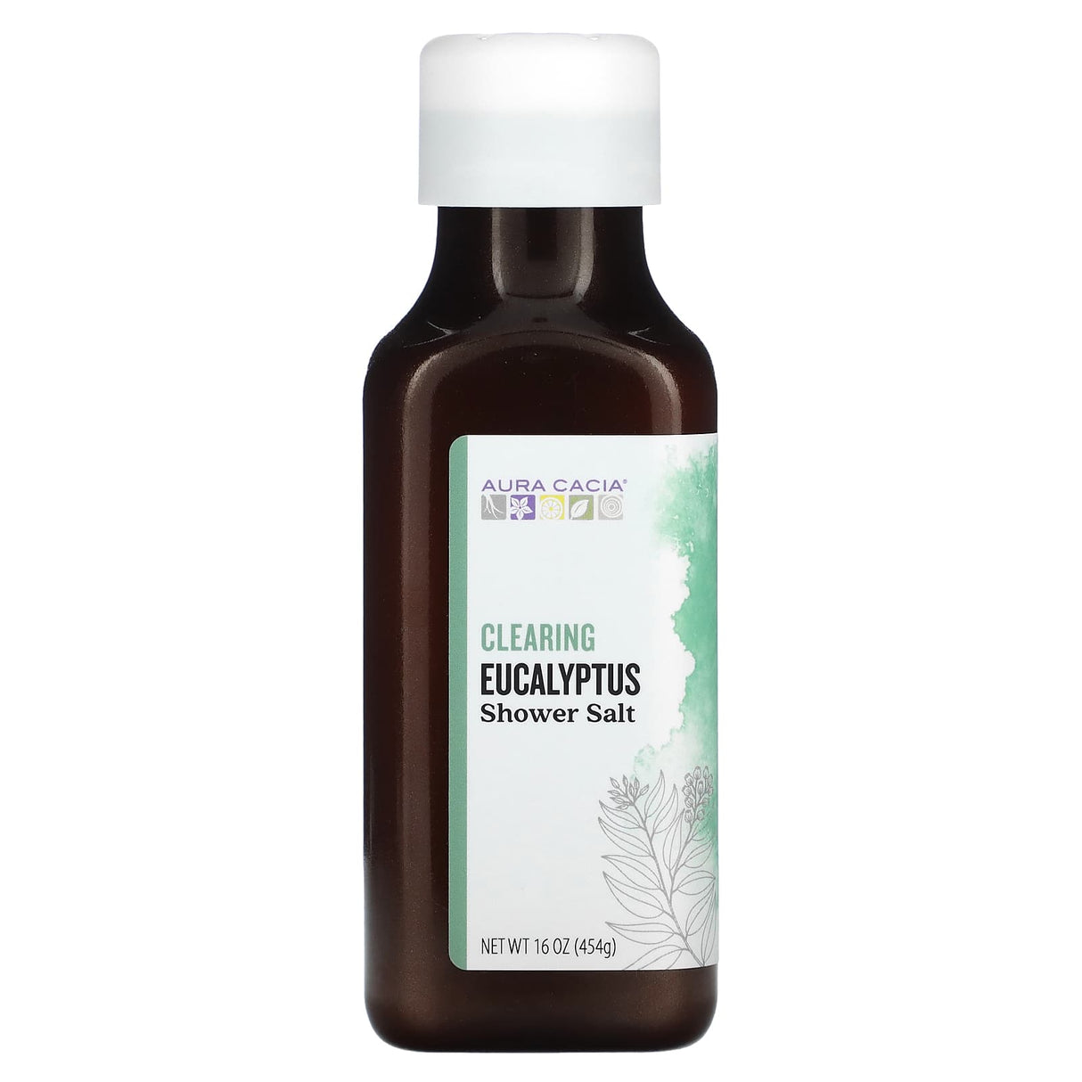 Aura Cacia, Shower Salt, Clearing Eucalyptus, 16 oz (454 g)