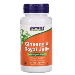 Now Foods, Ginseng & Royal Jelly, 90 Veg Capsules - Supply Center USA