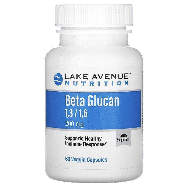 Lake Avenue Nutrition, Beta Glucan 1-3, 1-6, 200 mg, 60 Veggie Capsules - Supply Center USA