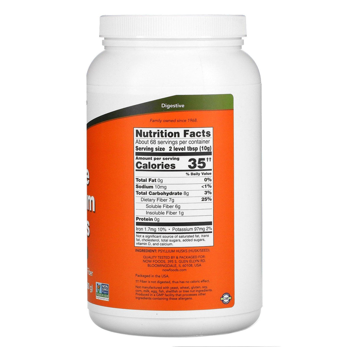 Now Foods, Whole Psyllium Husks, 24 oz (680 g) - Supply Center USA