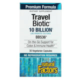 Natural Factors, Travel Biotic, BB536, 10 Billion, 30 Vegetarian Capsules - Supply Center USA