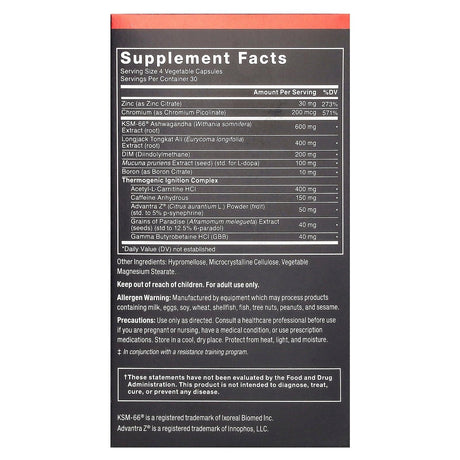 Force Factor, Test X180 Thermo™, 120 Capsules - Supply Center USA