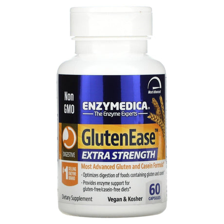 Enzymedica, GlutenEase, 120 Capsules - Supply Center USA