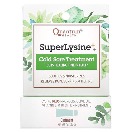 Quantum Health, Super Lysine+, Cold Sore Treatment, 0.25 oz (7 g) - Supply Center USA