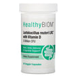 HealthyBiom, Lactobacillus Reuteri LRC with Vitamin D, 5 Billion CFUs, 90 Veggie Capsules - Supply Center USA