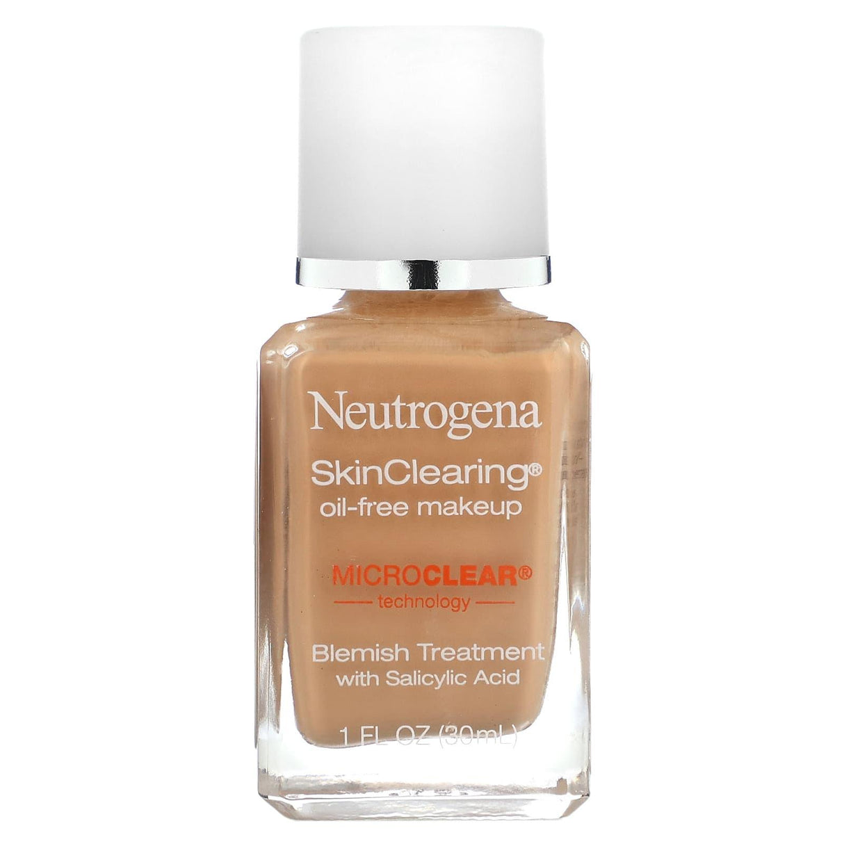 Neutrogena, SkinClearing Oil-Free Makeup, Soft Beige 50, 1 fl oz (30 ml) - Supply Center USA