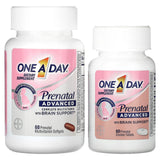 One-A-Day, Prenatal Advanced, Complete Multivitamin with Brain Support, 60 Prenatal Multivitamin Softgels & 60 Prenatal Choline Tablets - Supply Center USA