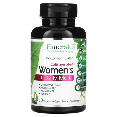 Emerald Laboratories, CoEnzymated Women's 1-Daily Multi, 30 Vegetable Caps - Supply Center USA