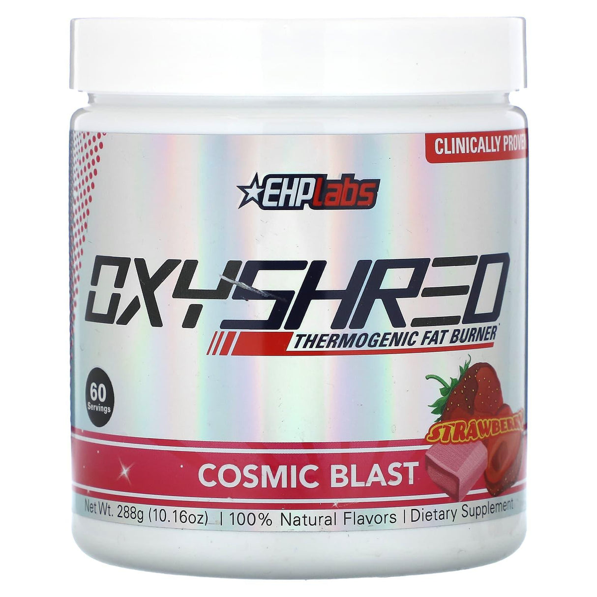 EHPlabs, Oxyshred Thermogenic Fat Burner, Cosmic Blast, Strawberry, 10.16 oz (288 g) - Supply Center USA