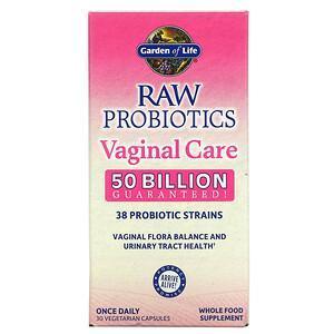 Garden of Life, RAW Probiotics, Vaginal Care, 50 Billion, 30 Vegetarian Capsules - Supply Center USA