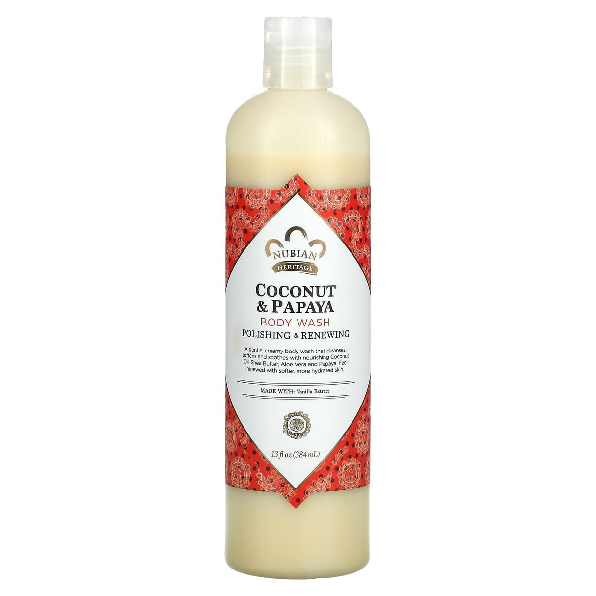 Nubian Heritage, Body Wash, Coconut & Papaya, 13 fl oz (384 ml) - Supply Center USA