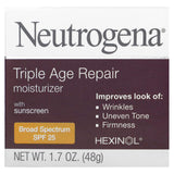 Neutrogena, Triple Age Repair, Moisturizer with Sunscreen, Broad Spectrum SPF 25, 1.7 oz (48 g) - Supply Center USA