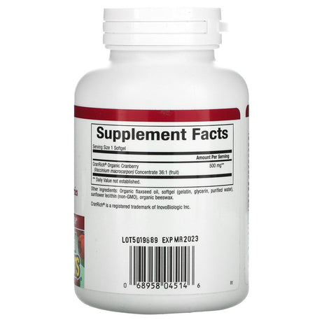 Natural Factors, CranRich, Super Strength, Cranberry Concentrate, 500 mg, 90 Softgels - Supply Center USA