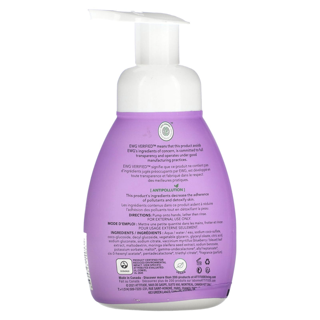 ATTITUDE, Little Leaves Science, Foaming Hand Soap, Watermelon & Coco, 10 fl oz (295 ml)