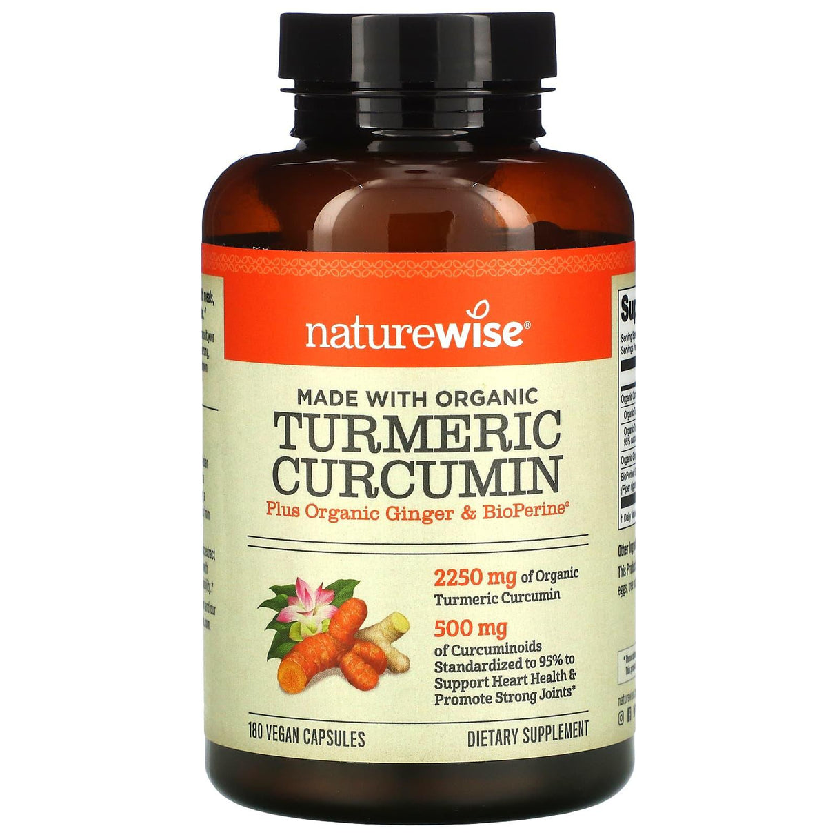 NatureWise, Turmeric Curcumin, 90 Vegan Capsules - Supply Center USA