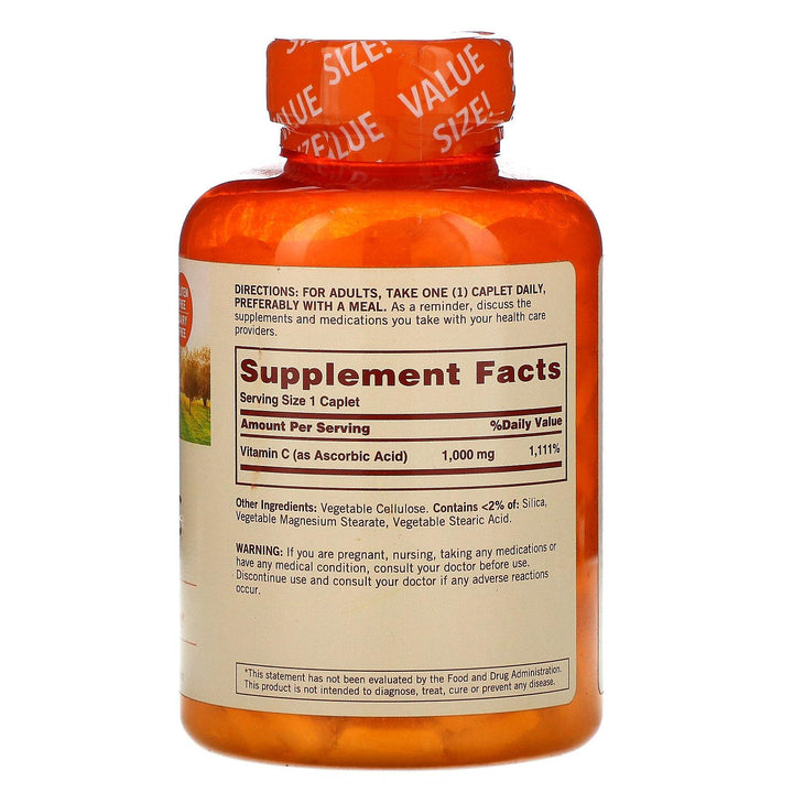 Sundown Naturals, Vitamin C, 1,000 mg, 300 Caplets - HealthCentralUSA